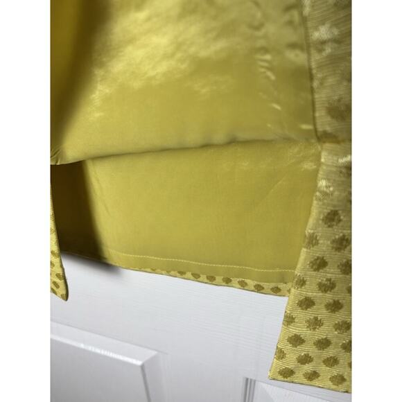 Antonio Melani NWT Two tone Yellow Preppy Skirt Size 10 - Picture 4 of 7